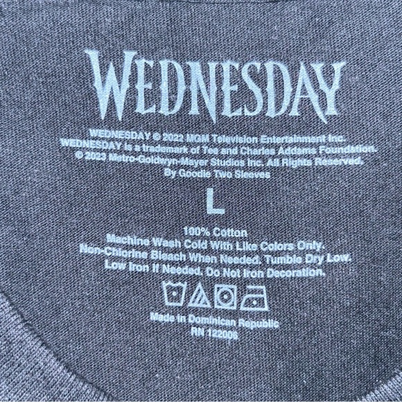 NWOT Wednesday Addams Tshirt - Picture 4 of 4